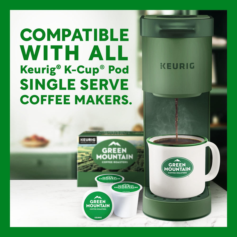 Green Mountain Coffee Roasters side label text showing roast and kosher certification