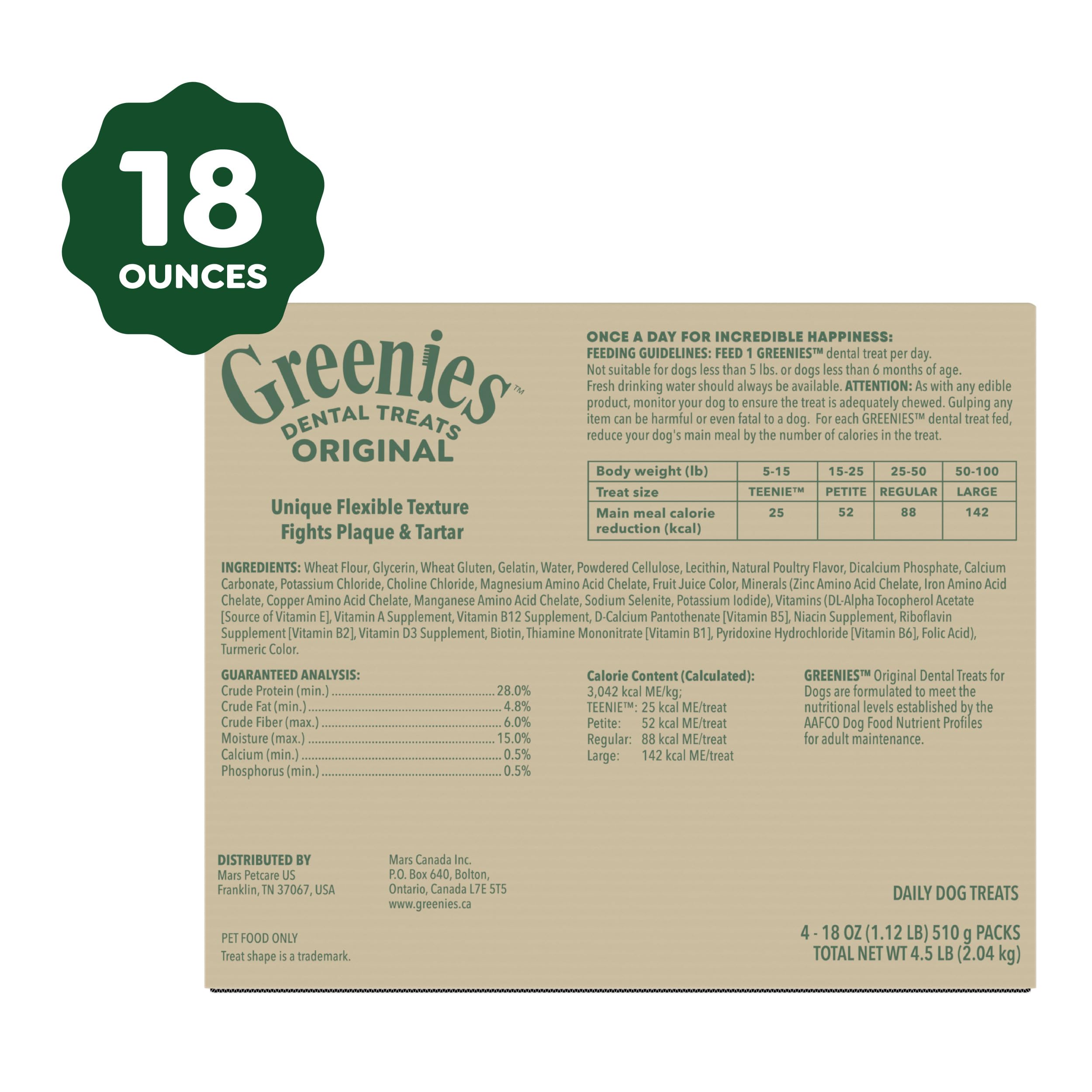 Demonstration of Greenies cleaning action like a toothbrush for plaque control