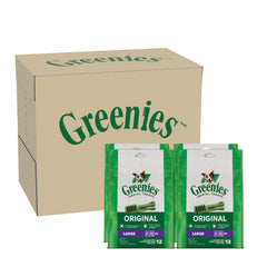 Greenies front packaging showing product and benefits for easy identification