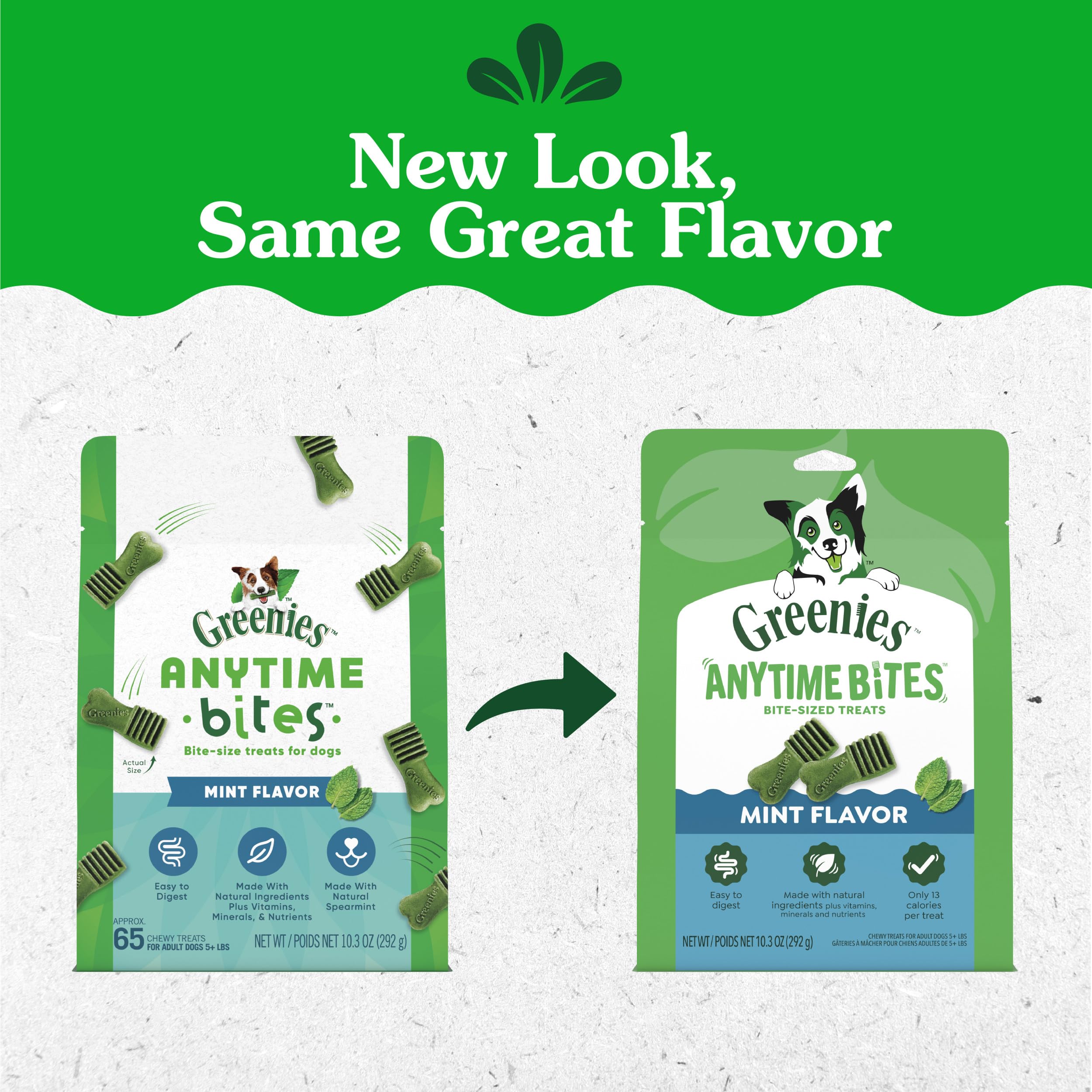 Greenies back label nutrition facts and ingredients for transparency