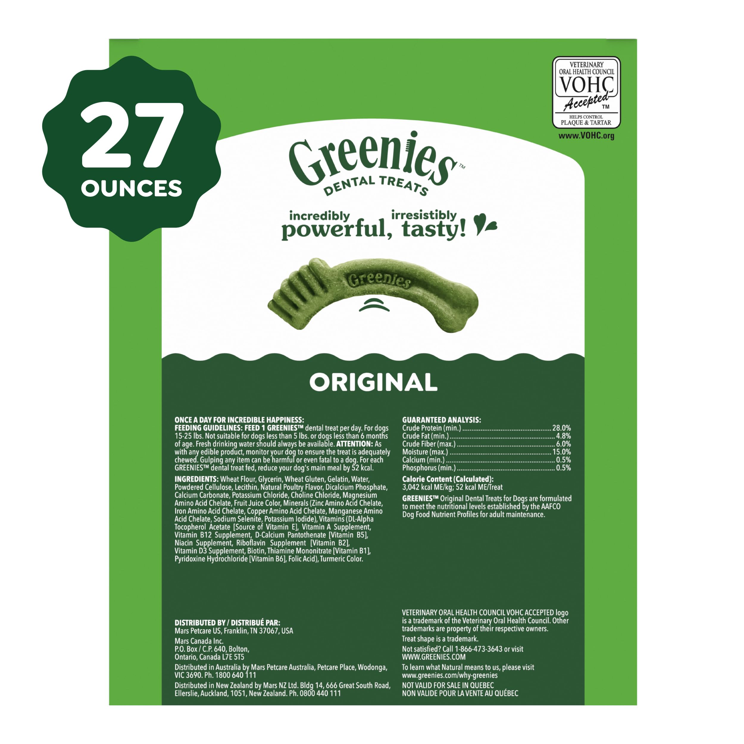 Greenies petite resealable bag illustrating freshness and storage benefit