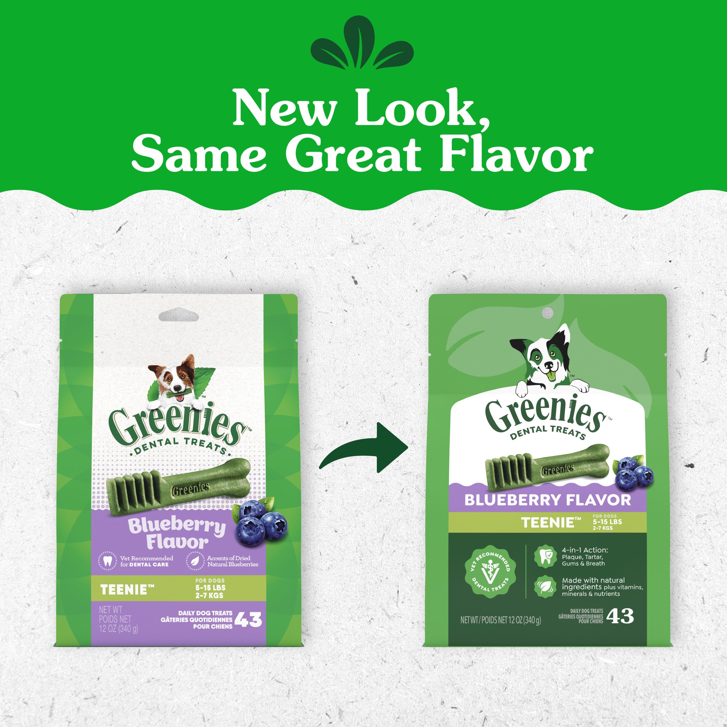 Close-up of Greenies Teenie texture illustrating cleaning action and gum access