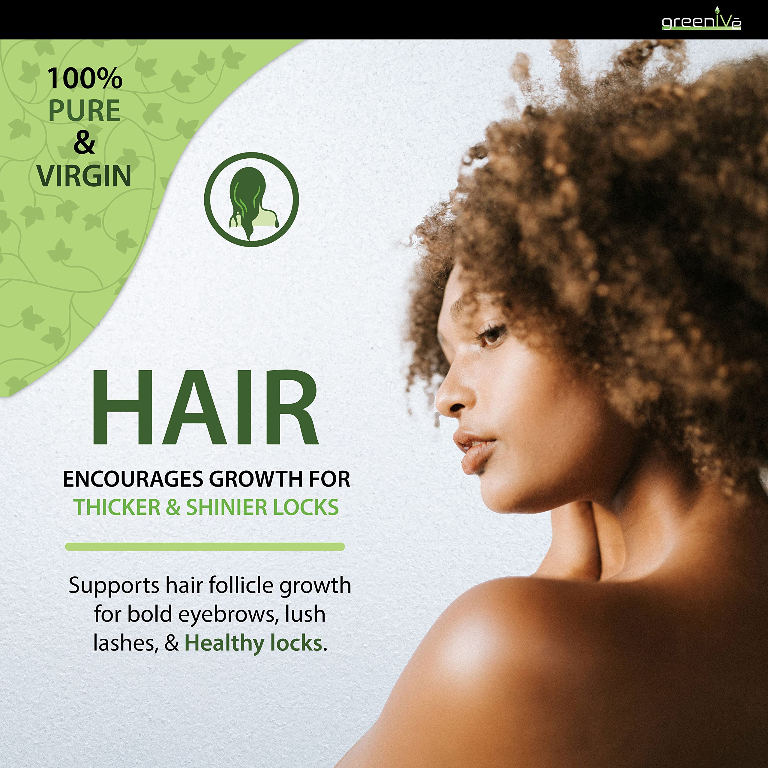 GreenIVe applying oil to scalp for targeted moisture and hair treatment