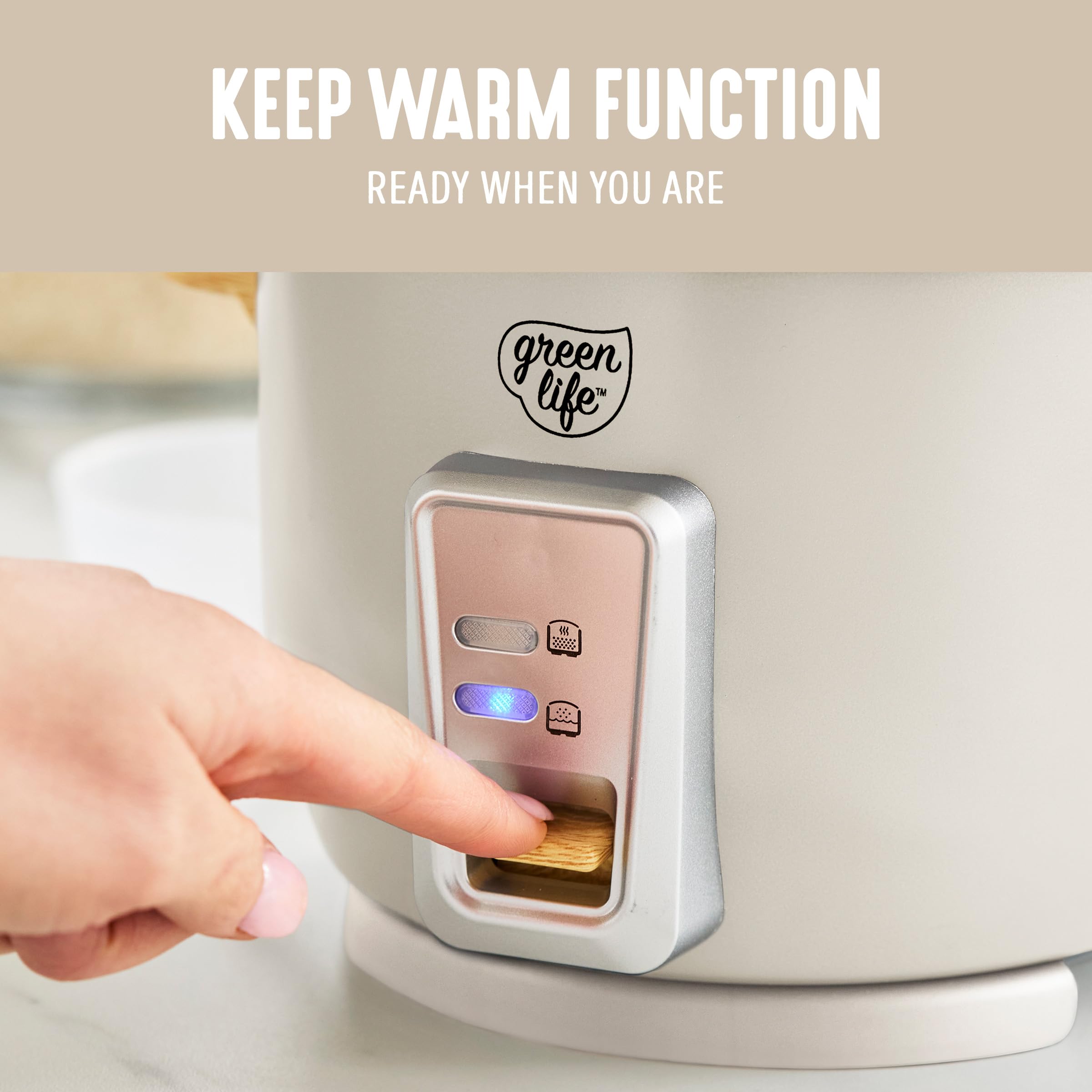 GreenLife removable inner pot in dishwasher, demonstrating quick and easy cleanup