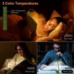 Gritin flexible gooseneck bent to angle light precisely for focused reading benefit