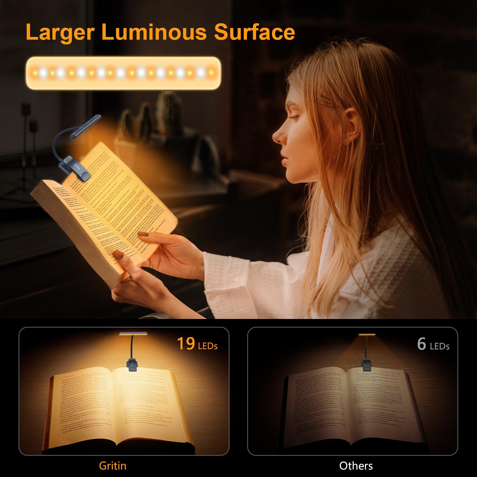 Gritin beside smartphone showing compact size and easy portability