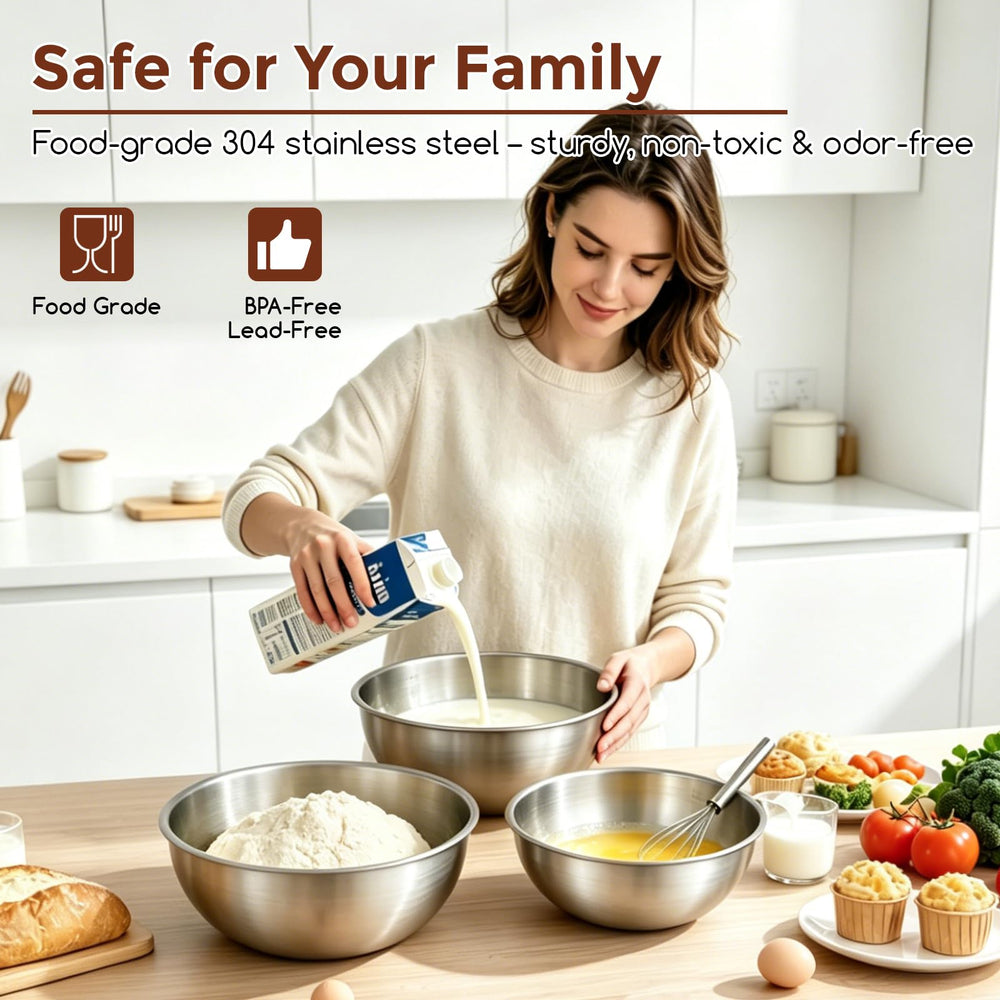 Gronivex nested bowls illustrating compact storage to save cabinet space