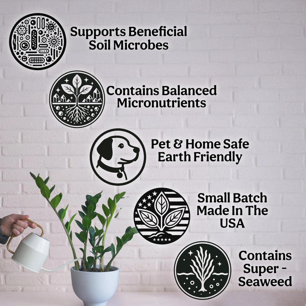 Grow Queen size scale with measuring cup showing concentrate treats many gallons