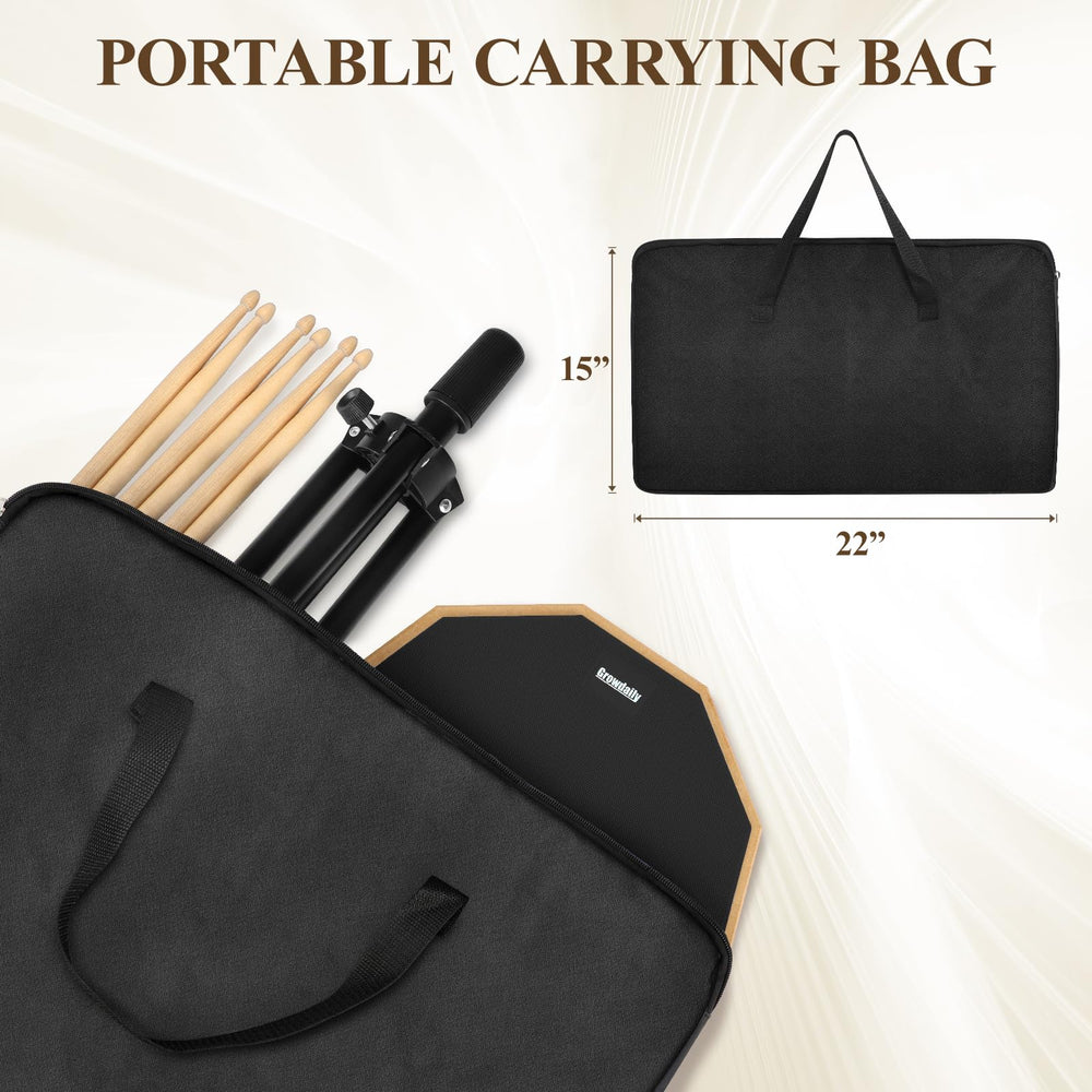 GrowDaily padded carry bag holding pad and stand for easy transport and gear protection