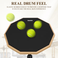 GrowDaily close-up of rubber pad texture demonstrating responsive rebound for control