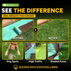 GROWTRAX unrolled on prepared soil demonstrating easy installation