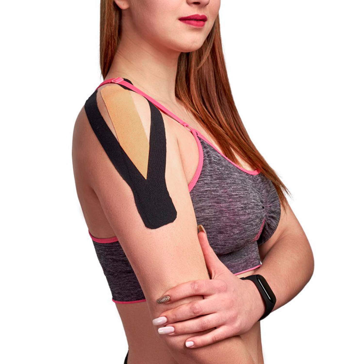 Gsbomzap tape applied to ankle demonstrating joint support and movement comfort