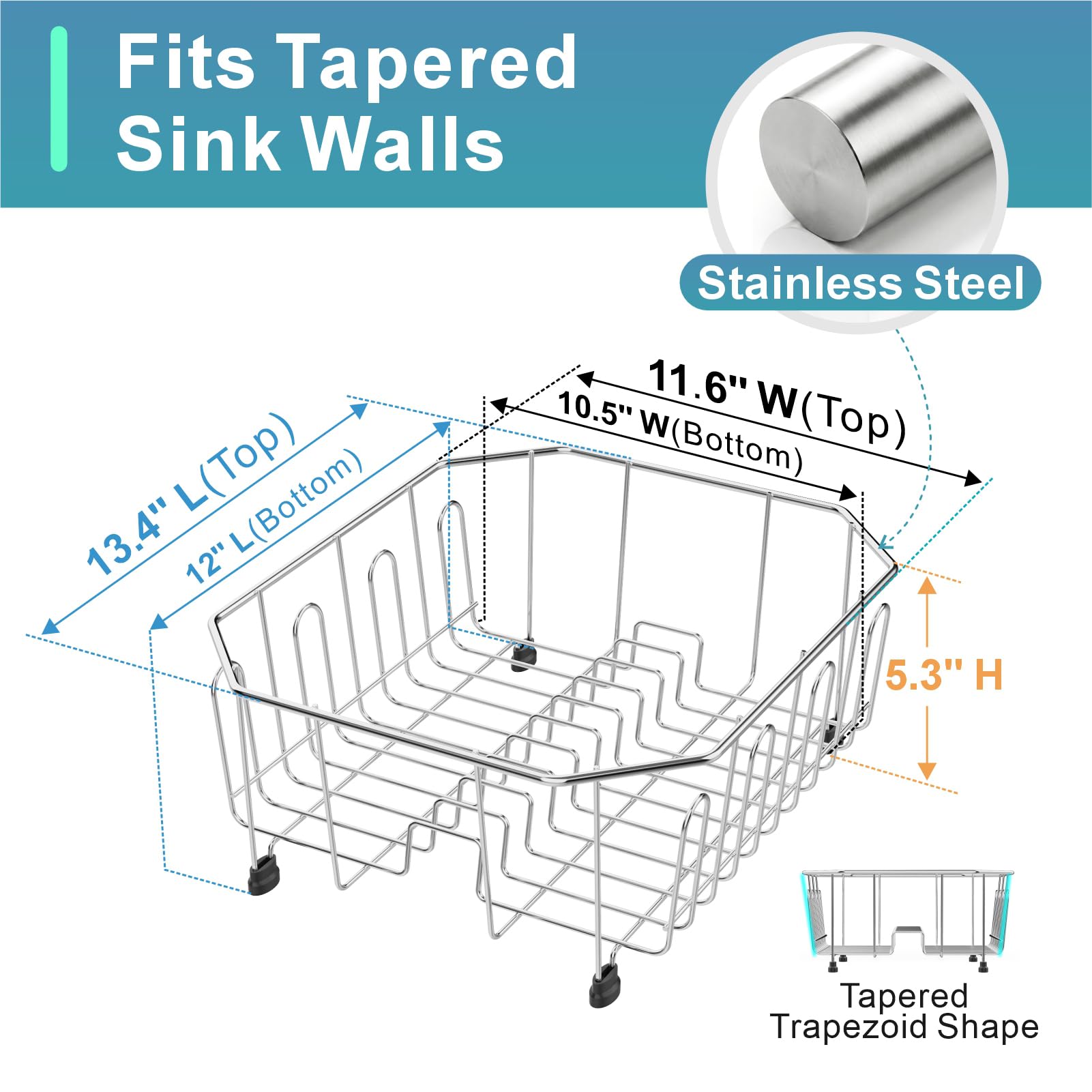 GSlife eight cup hooks holding mugs to free interior drying space