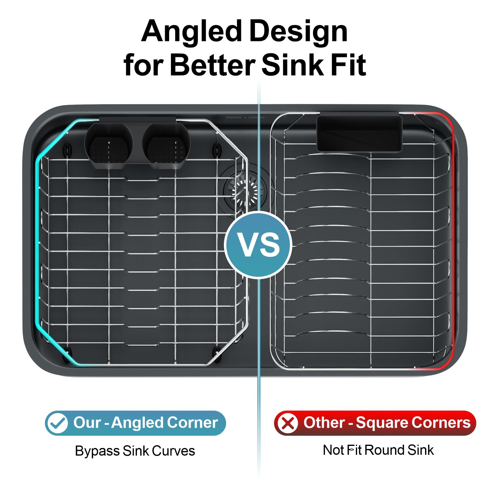 GSlife silicone feet protecting sink surface and preventing sliding