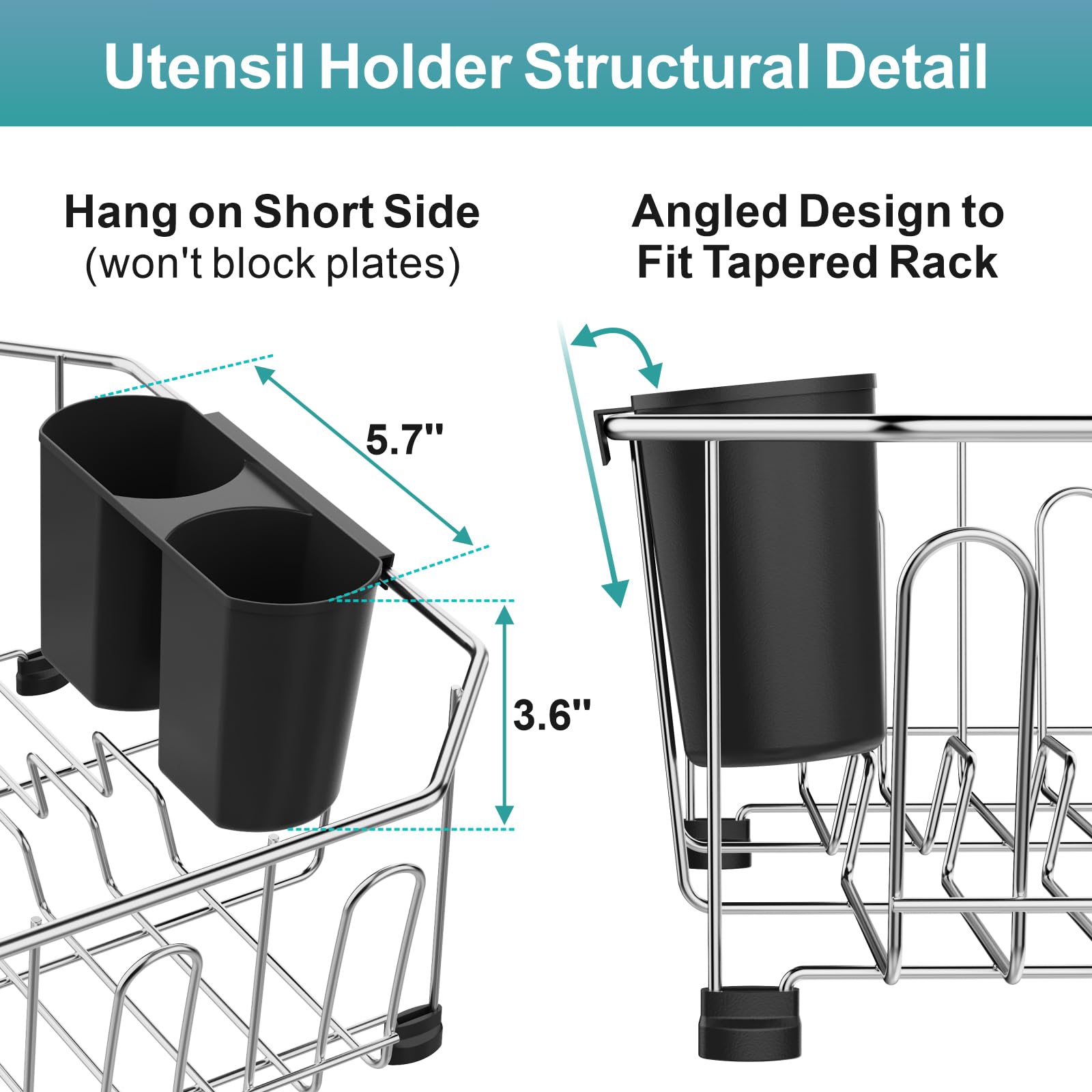 GSlife rack with plates and bowls to show real-world capacity and scale