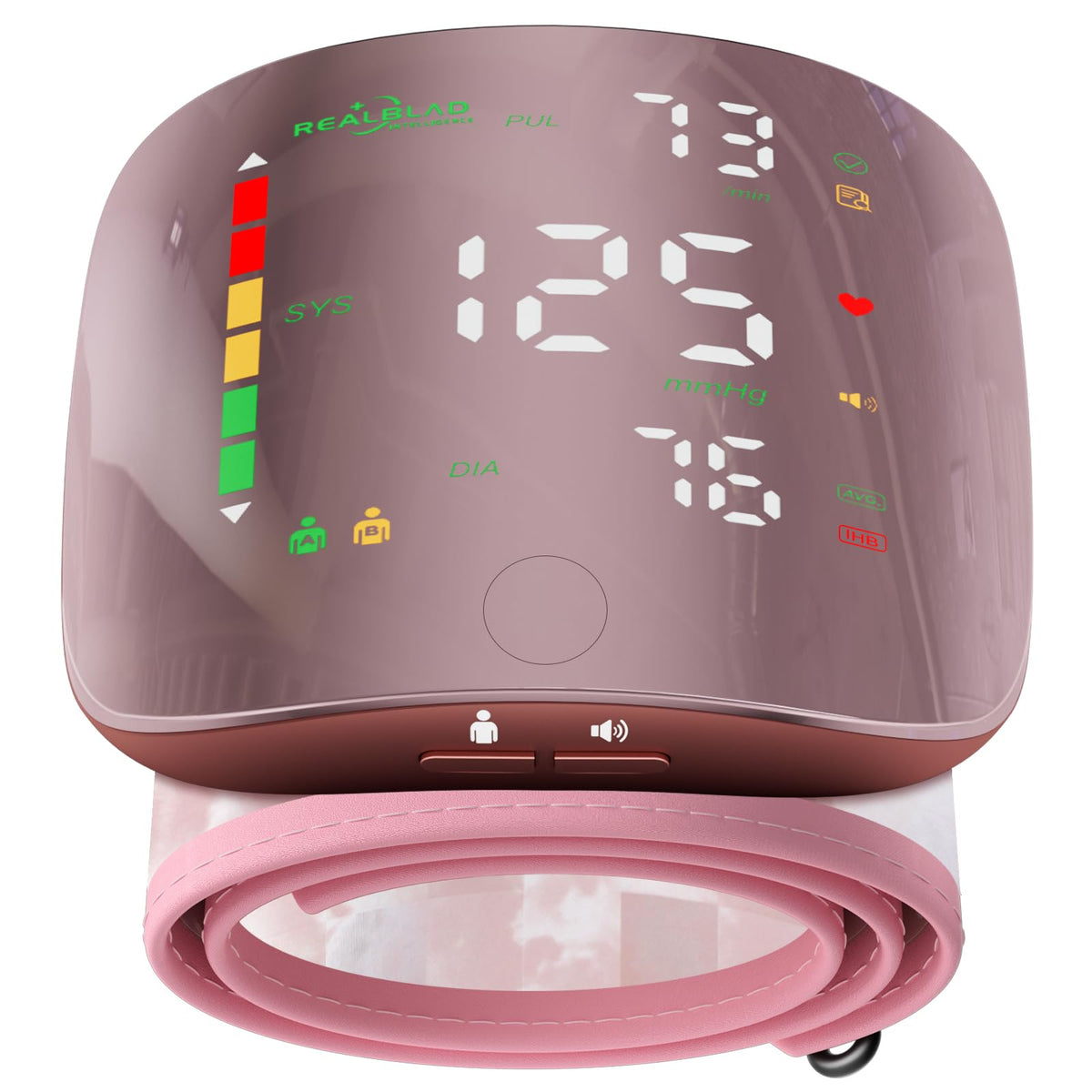 GUAEVER front view curved screen showing clear LED numbers, easy reading