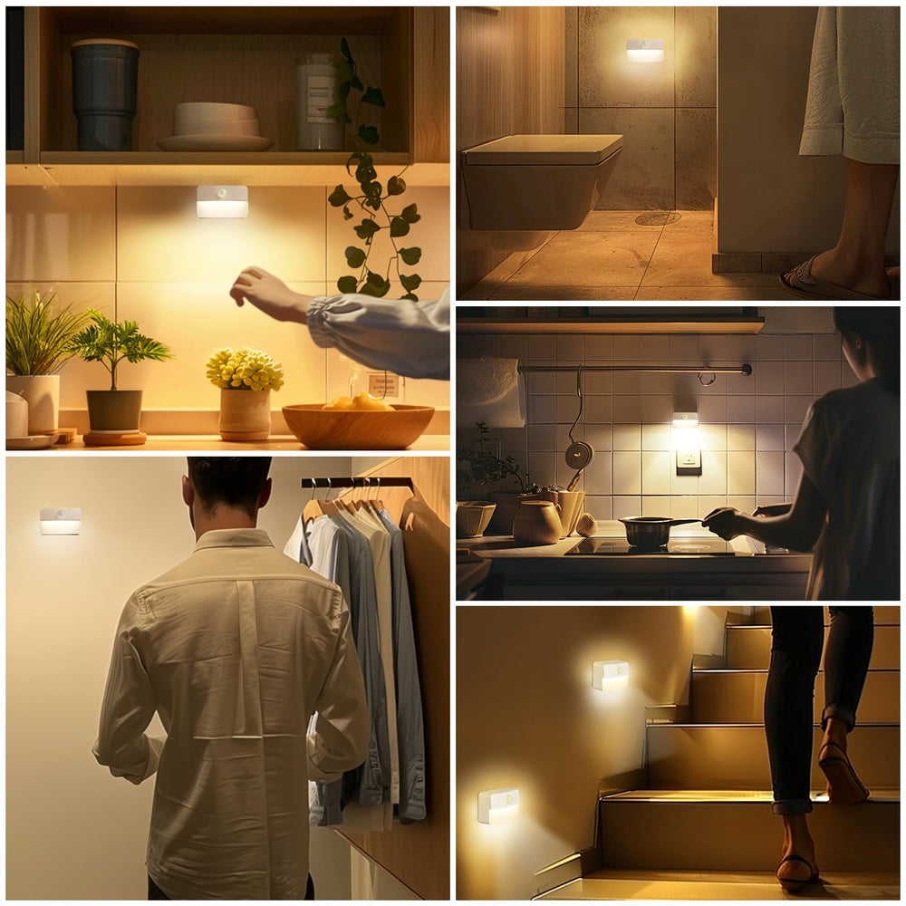 Guankai installed inside closet showing easy no-wiring illumination