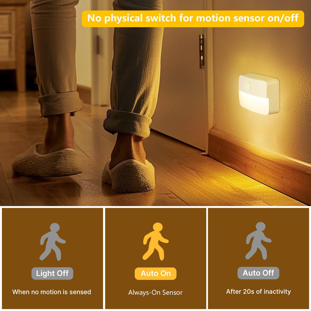 Guankai mounted on stair step demonstrating safer nighttime navigation