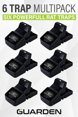 Guarden trap set on floor illustrating easy indoor placement and safety