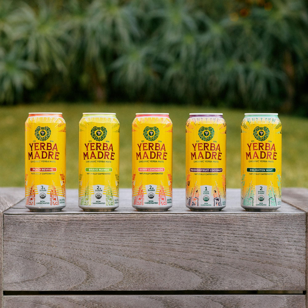 Guayaki label showing organic and fair certifications and ingredient transparency