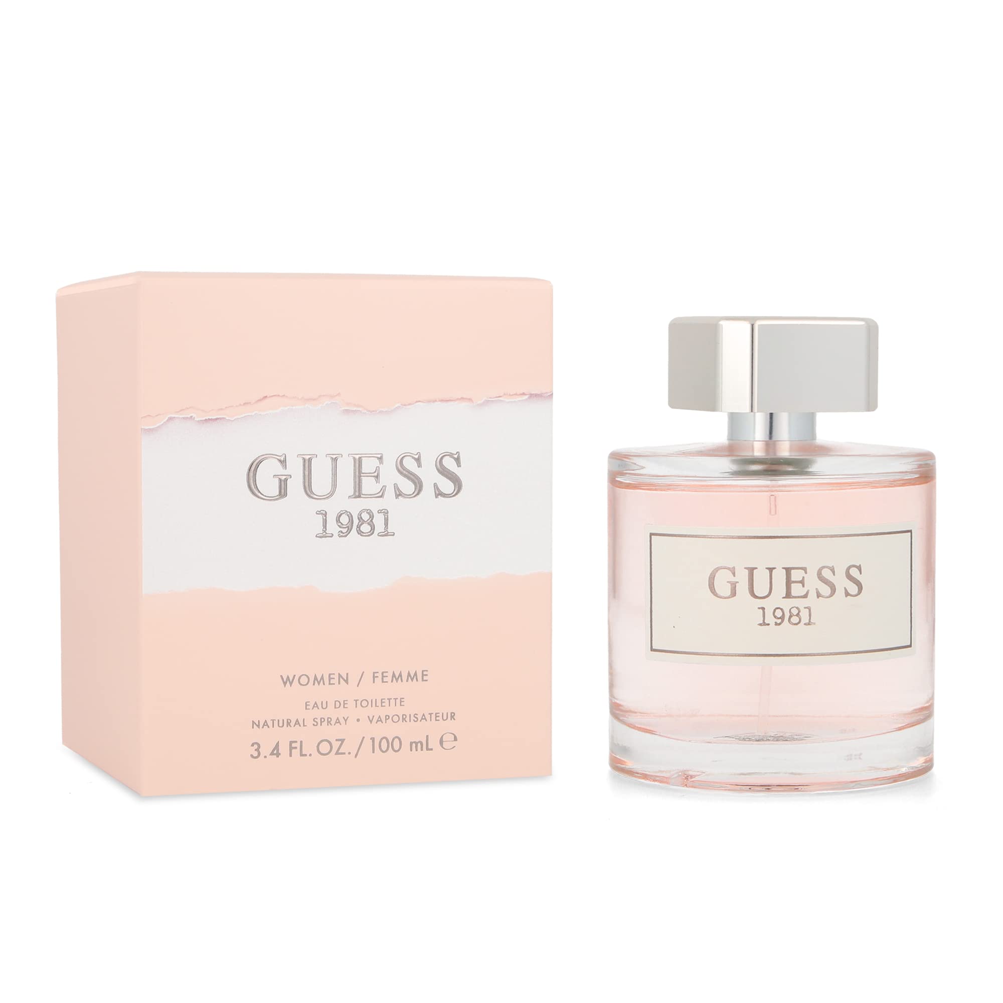 GUESS 1981 front bottle showing elegant silhouette and wearable daytime appeal