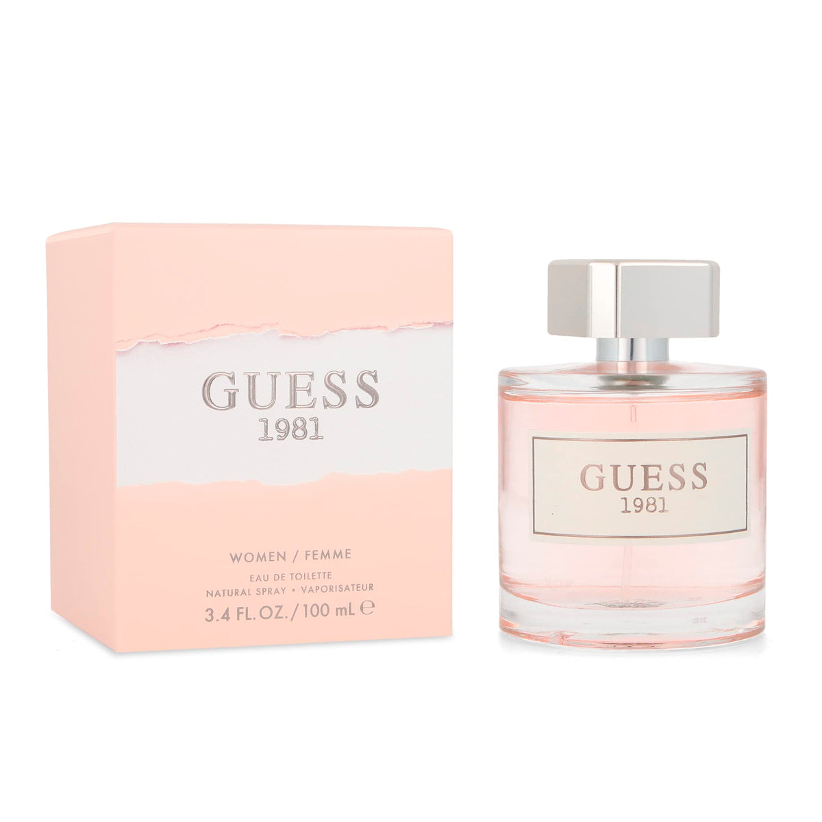 GUESS 1981 front bottle showing elegant silhouette and wearable daytime appeal