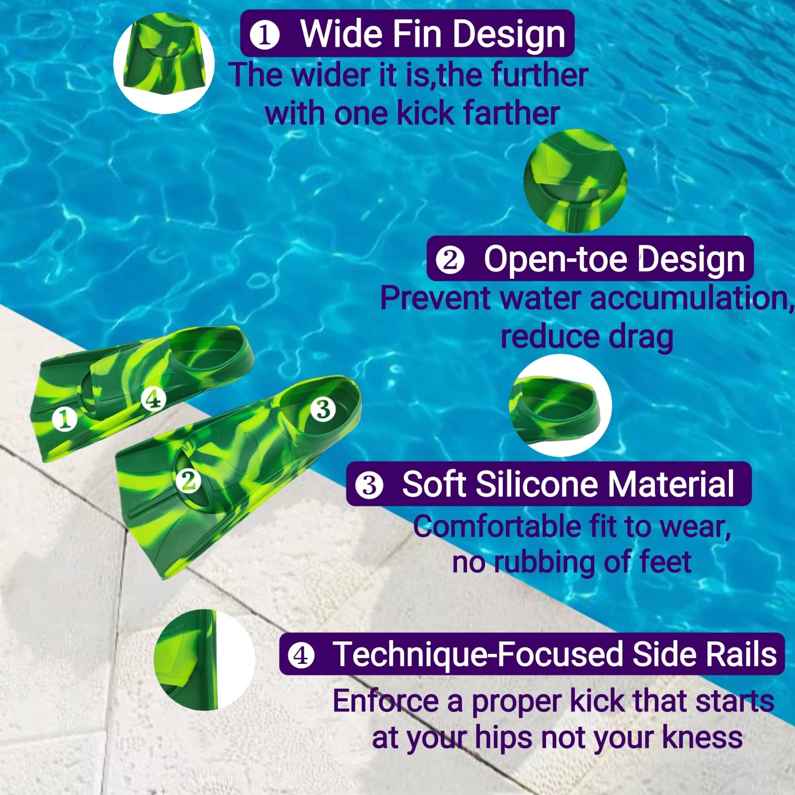 Gugmoy foot pocket fit demo illustrating snug comfortable grip benefit