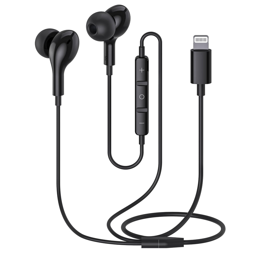 Guguearth front view of earphones showing clean design and reliable plug-in use