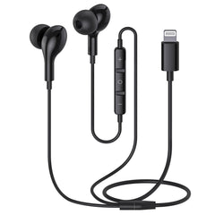 Guguearth front view of earphones showing clean design and reliable plug-in use