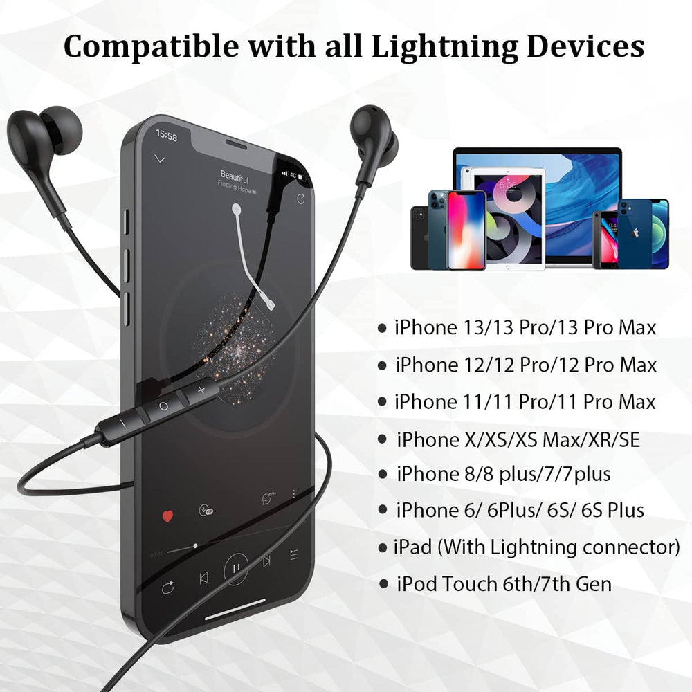 Guguearth earphones next to smartphone for size comparison and portability