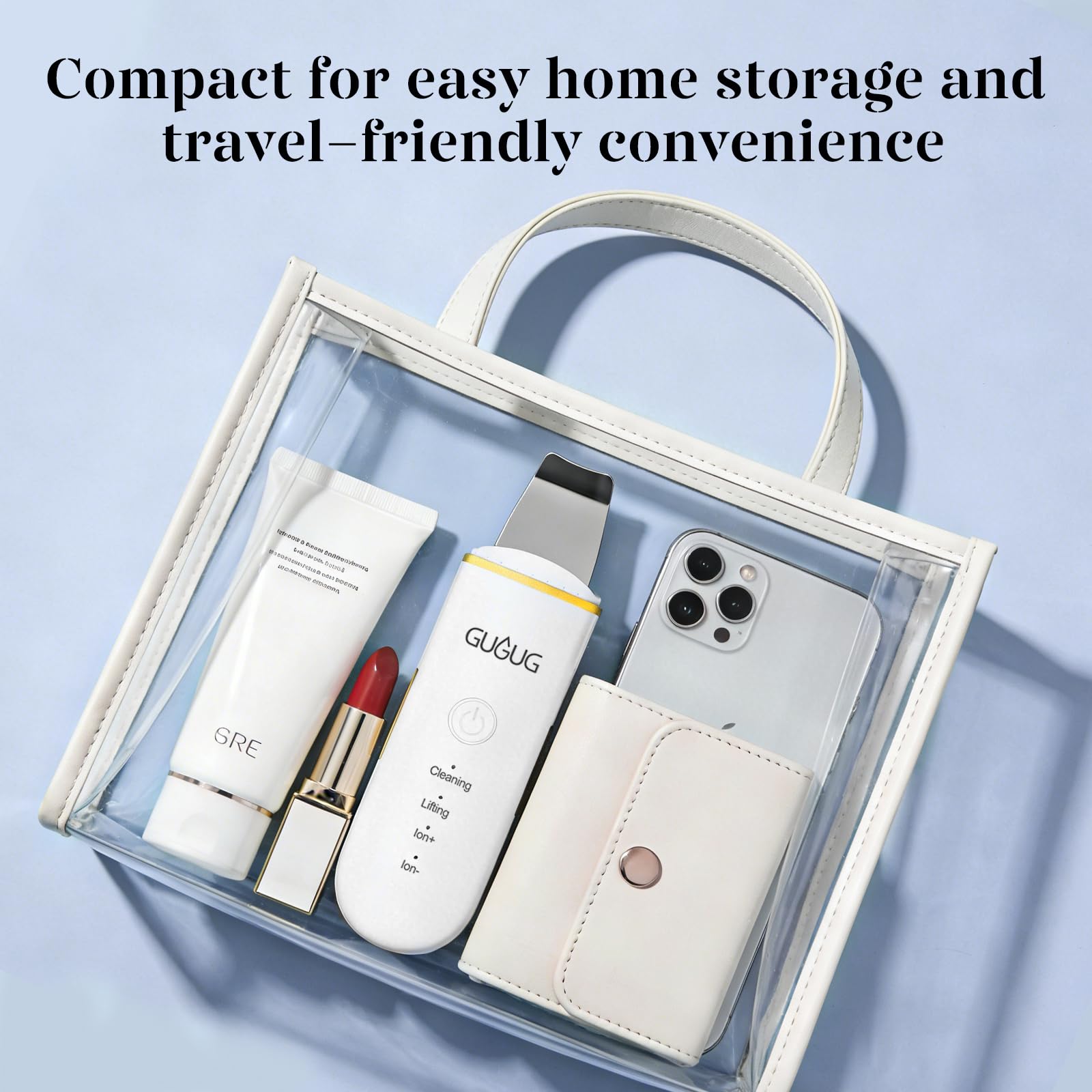 GUGUG packaging and accessories arranged to show everything included in box