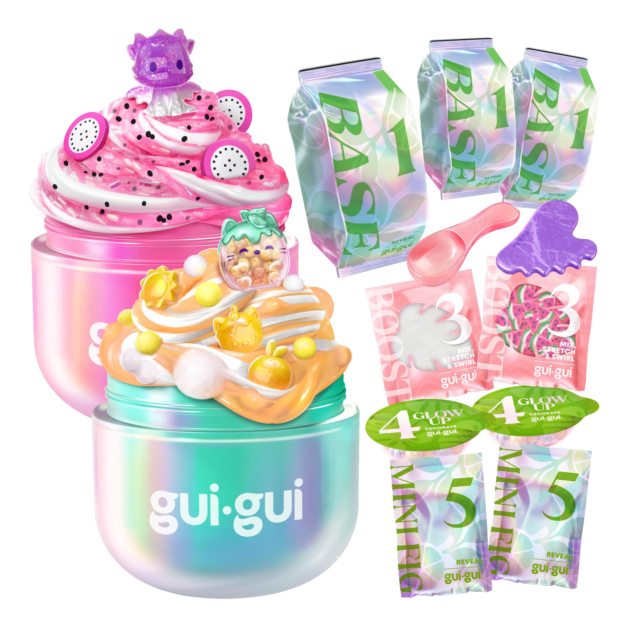 Gui Gui front packaging showing both Gloss and Crunch bundle, enticing collection display
