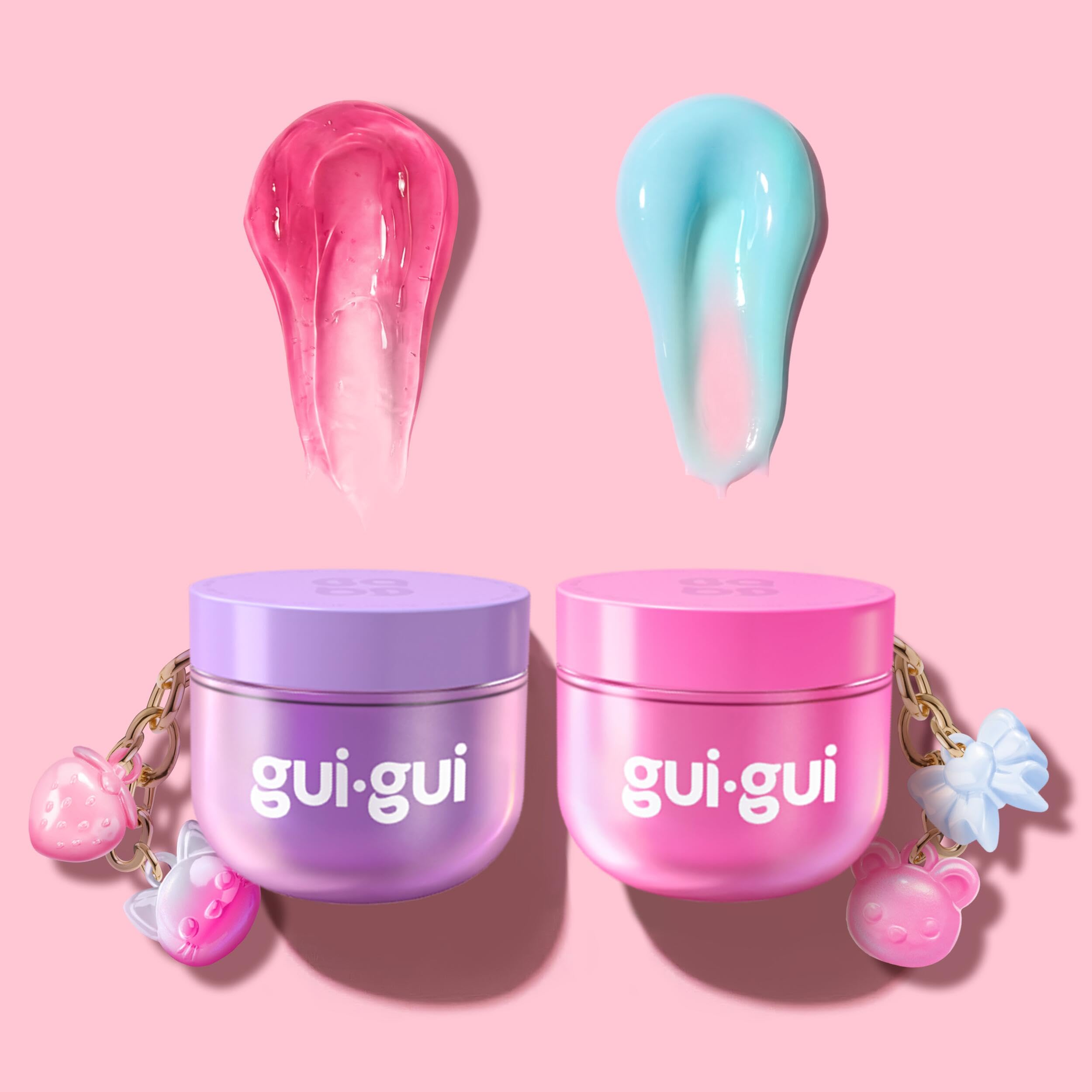 Gui Gui Lil' Pur & Polish clear slime glassy look showing sparkle and visual clarity benefit