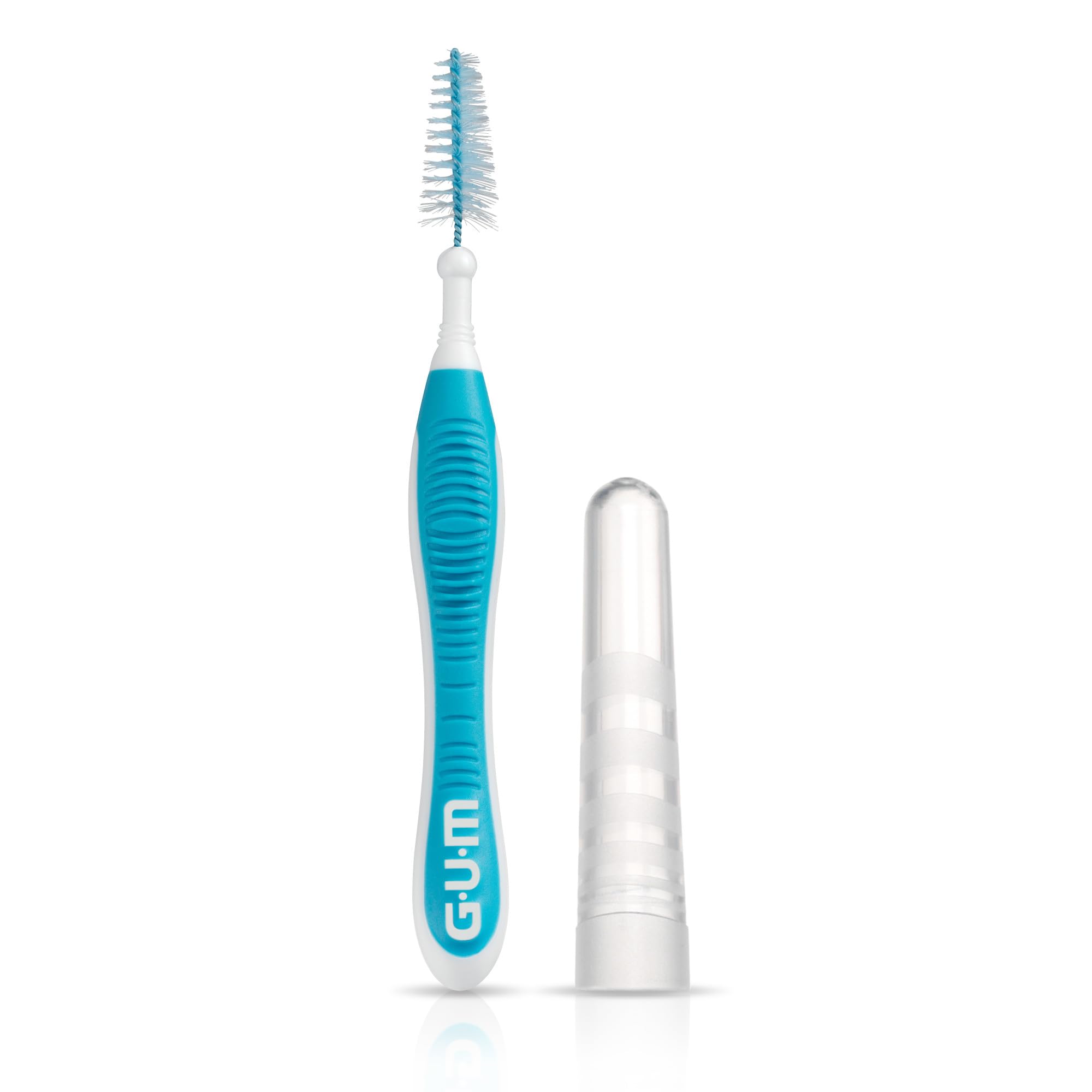 GUM Proxabrush cleaning around braces to protect appliances