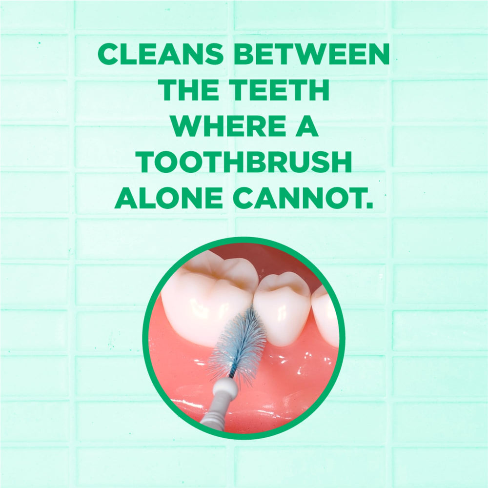 GUM Proxabrush triangular bristles detail for improved plaque removal