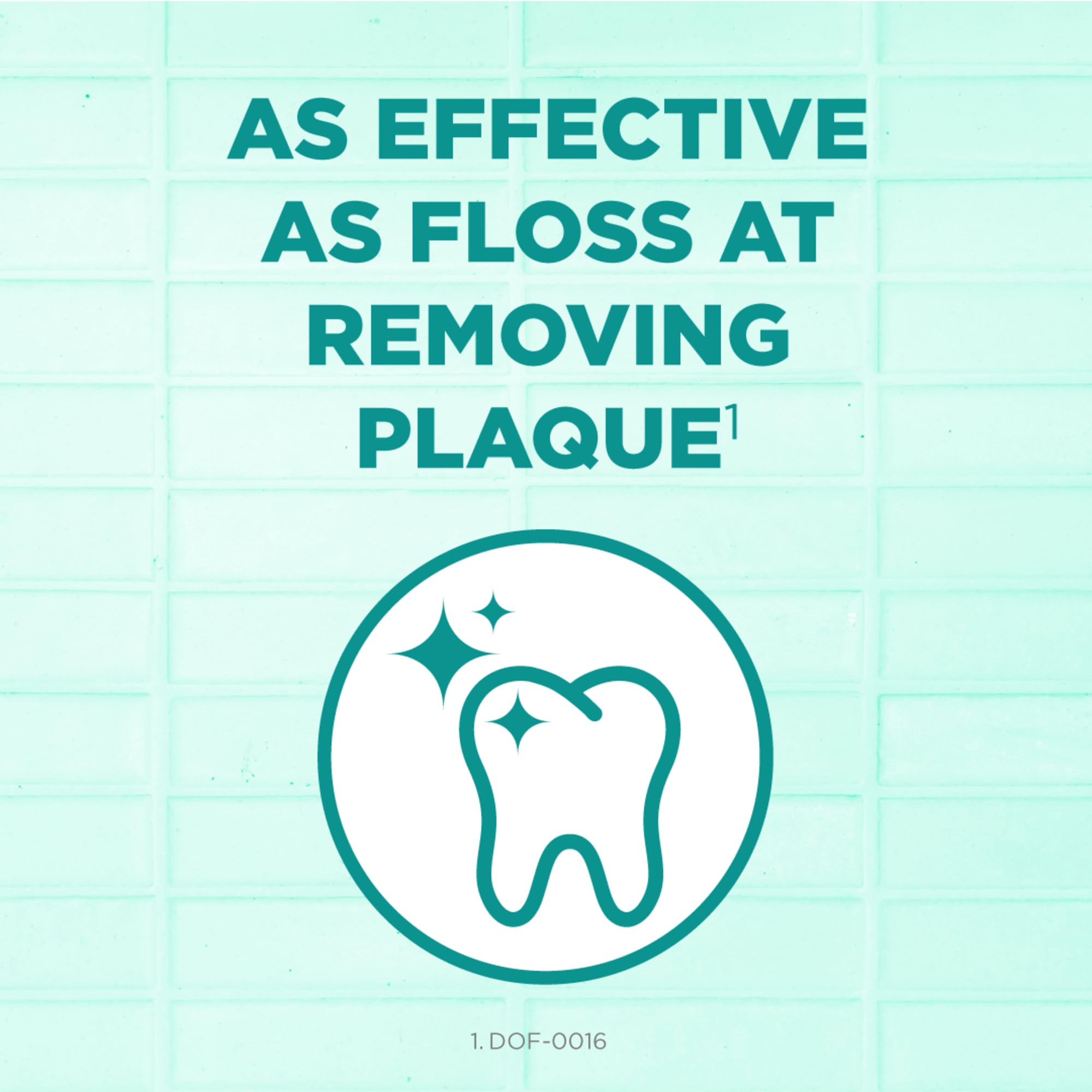 GUM pick sliding between teeth demonstrating quick food removal