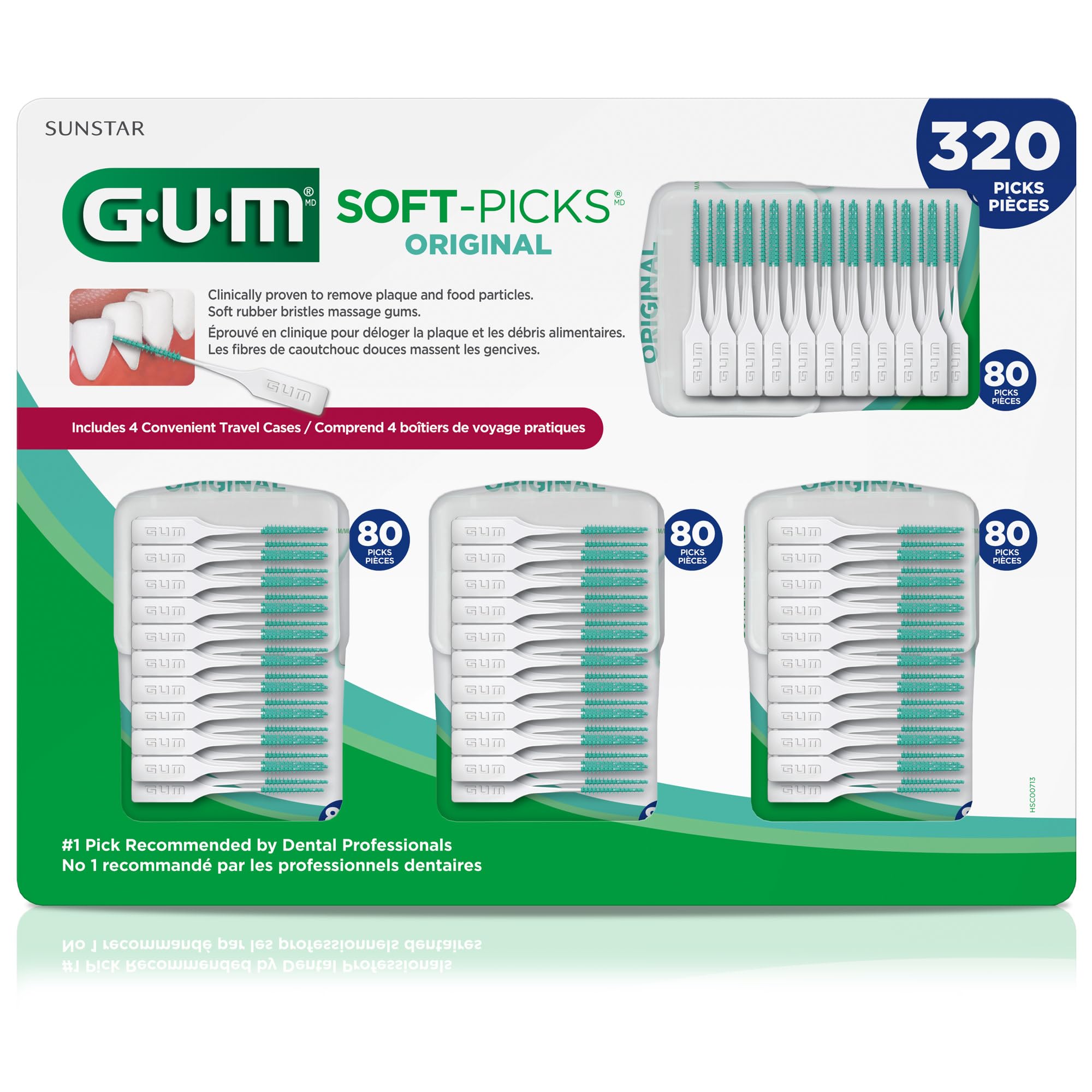 GUM product label and manufacturer details highlighting contact info