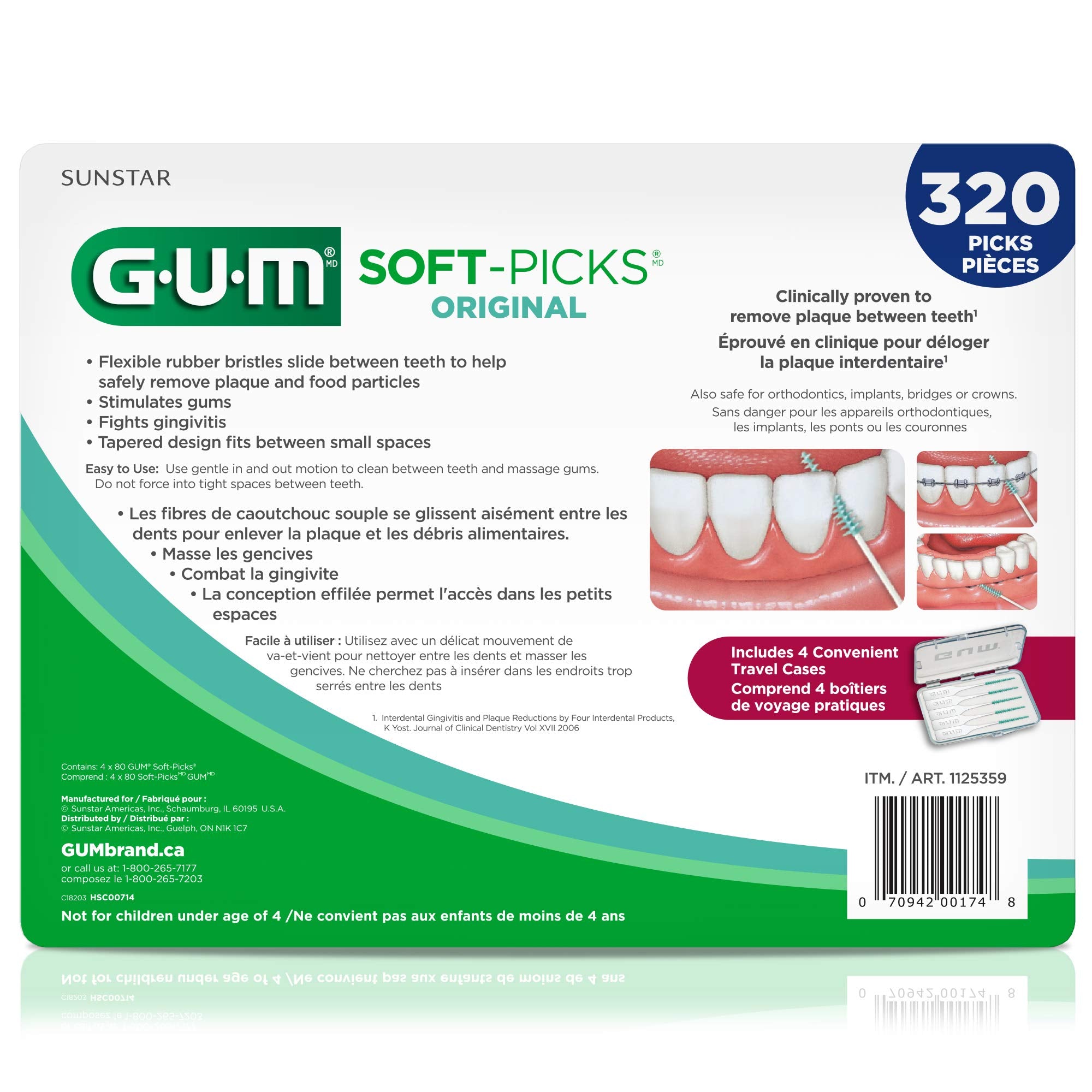 GUM tapered pick tip illustrating easy entry into narrow gaps