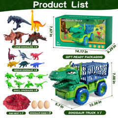 Guminnara trailer open cage demonstrating storage and display benefit for dinosaurs