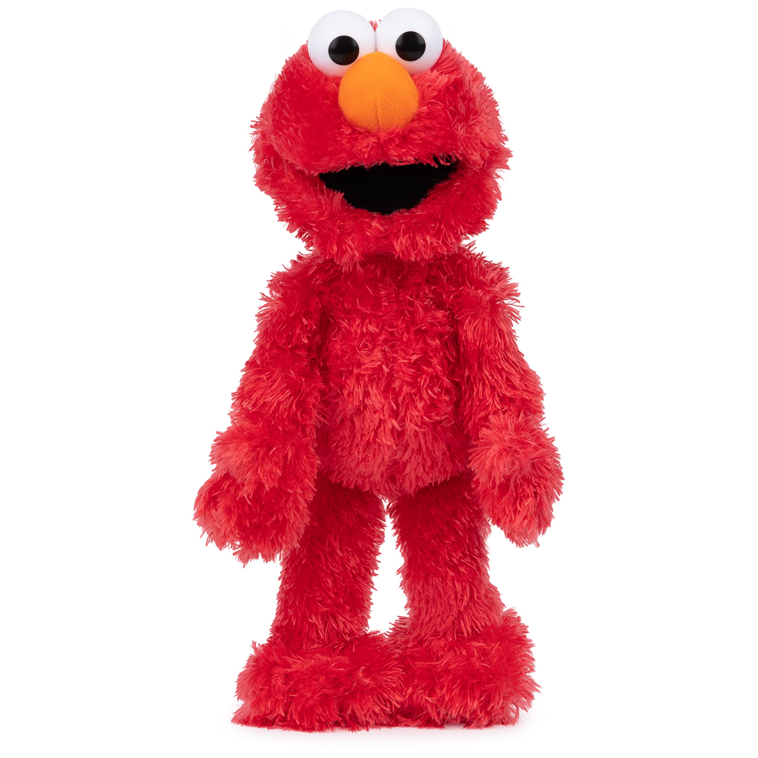 GUND Elmo fur close-up highlighting soft texture for touch