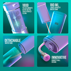 GuruNanda replaceable jet tips with built-in storage showing organized accessory benefit