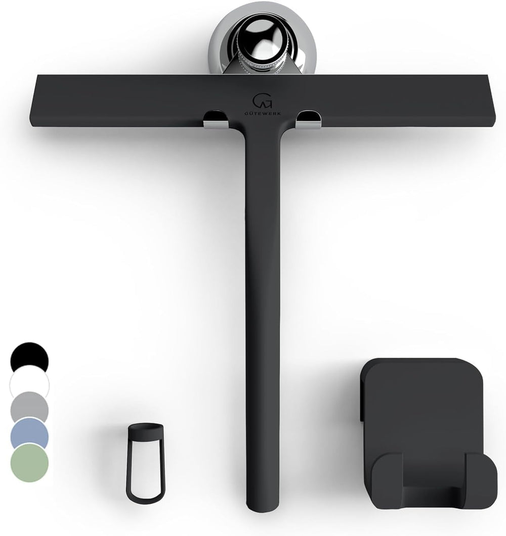 GÜTEWERK front view showing squeegee design and compact benefit