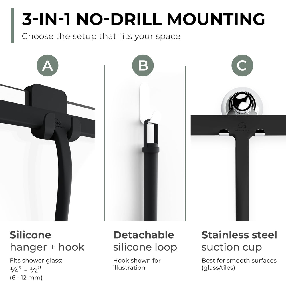 GÜTEWERK ergonomic handle detail for comfortable controlled grip