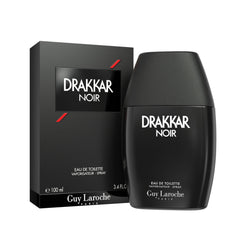 Guy Laroche front bottle showing matte black design and confident presence