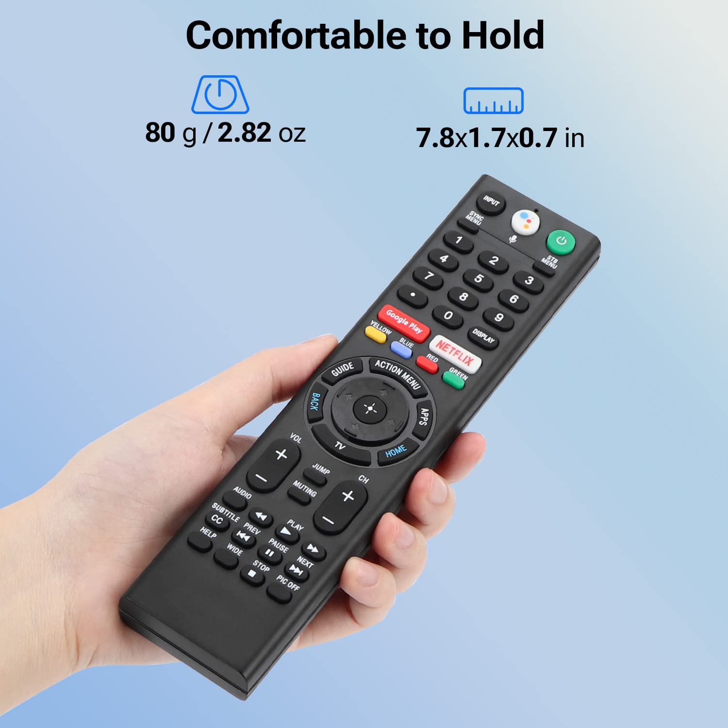 Gvirtue remote beside TV in living room showing fast setup and seamless control benefit
