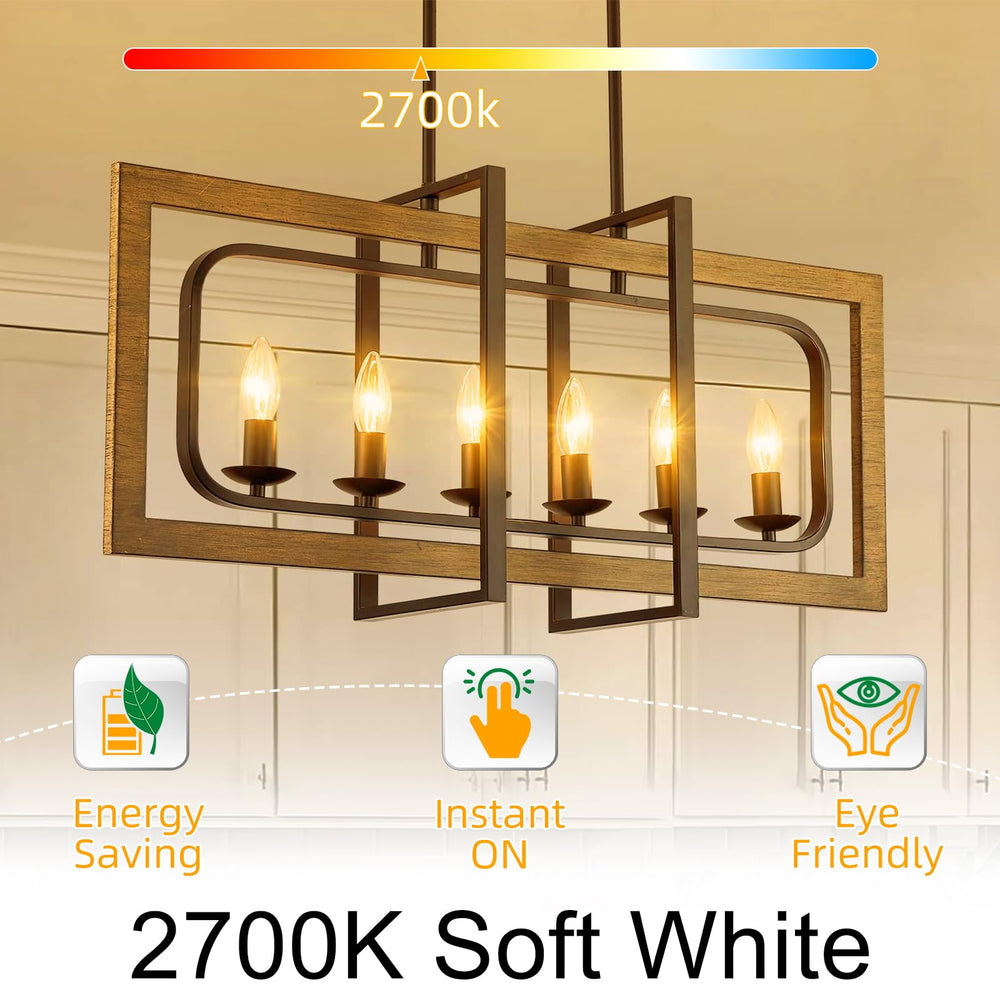 GvvooHome bulb installed in chandelier creates warm ambience