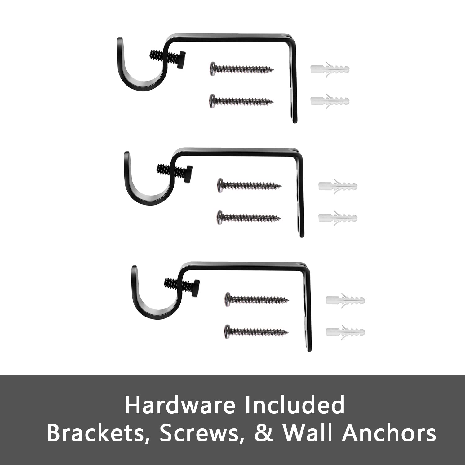 GXOACKJ middle bracket supporting curtains to illustrate added strength and stability