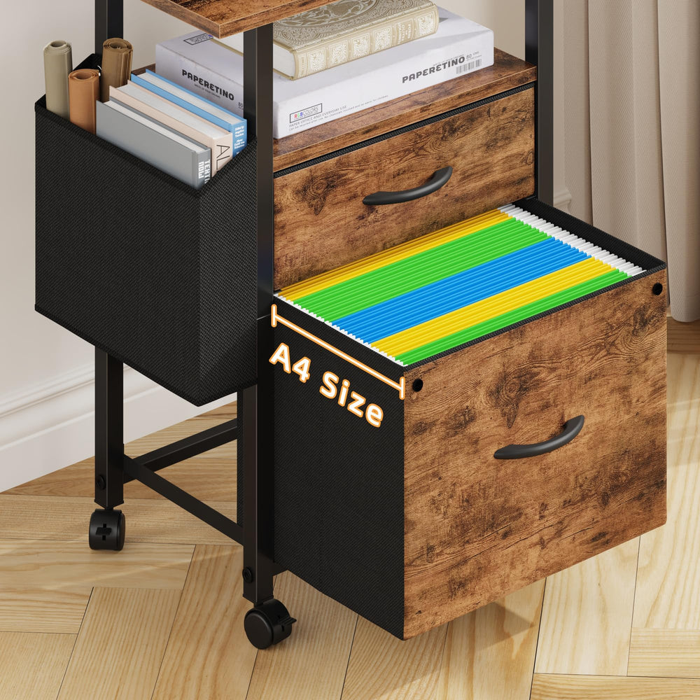 GYIIYUO casters and leveling feet showing dual-support for mobility and wobble-free stability