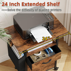 GYIIYUO open drawers revealing A4 and Letter hanging file storage for organized paperwork