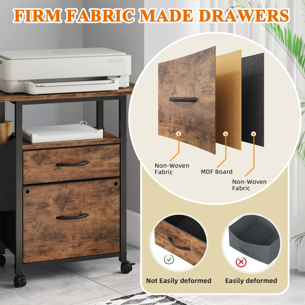 GYIIYUO next to desk for scale illustrating 24-inch width and workspace-saving design